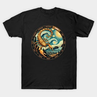 ZODIAC Scorpio - Astrological SCORPIO - SCORPIO - ZODIAC sign - Van Gogh style - 1 T-Shirt